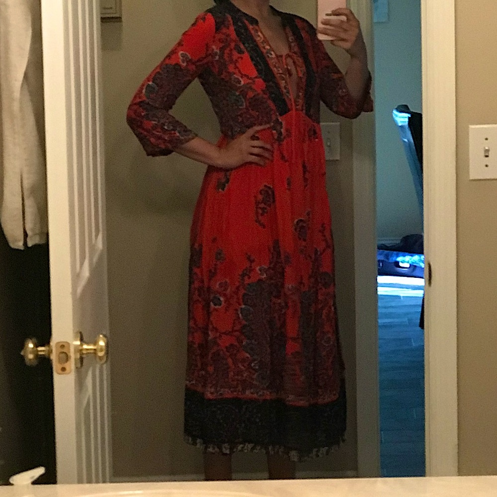 Free People red dress.